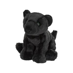 Pluche Zwarte panter knuffel van 22 cm