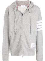 Thom Browne hoodie à bandes signature - Gris