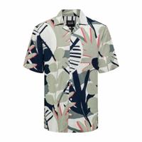 Overhemd Only & Sons Onsbertil Reg Visc Linen Casual Korte mouwen - Maat: L