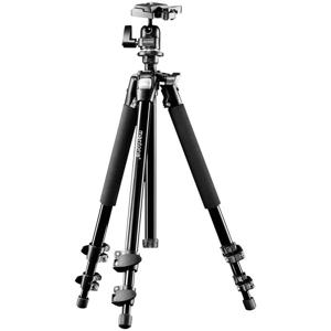 Mantona Scout Stativ Tripod 1/4 inch, 3/8 inch Werkhoogte: 45 - 142 cm Zwart Kogelkop