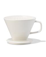 HEMA Koffiefilterhouder aardewerk wit (wit)