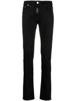 Philipp Plein jean slim Hexagon à taille basse - Noir