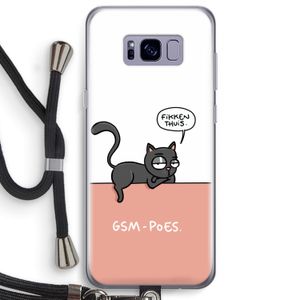 GSM poes: Samsung Galaxy S8 Plus Transparant Hoesje met koord