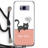 GSM poes: Samsung Galaxy S8 Plus Transparant Hoesje met koord