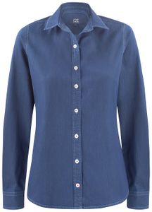 Cutter & Buck 352405 Ellensburg Denim Shirt Ladies - Donker Indigo - XS