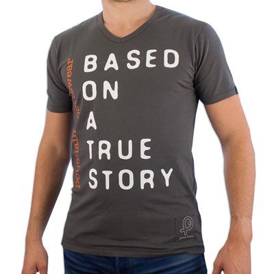 Pouchain - True Story V-neck T-shirt - Grijs