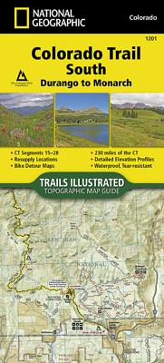 Wandelkaart 1201 Colorado Trail Zuid / Durango tot Monarch | National Geographic