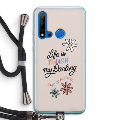 Tough Life: Huawei P20 Lite (2019) Transparant Hoesje met koord