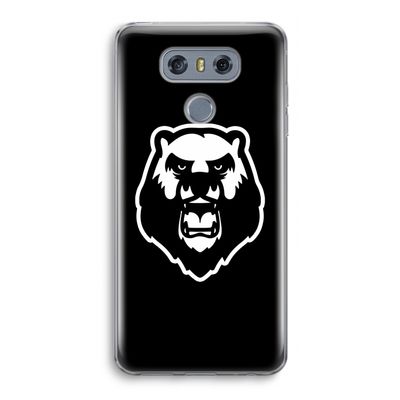 Angry Bear (black): LG G6 Transparant Hoesje