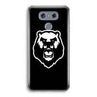 Angry Bear (black): LG G6 Transparant Hoesje