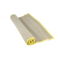 Strandmat - riet - gekleurde bies - 60 x 180 cm - zonmat / buitenmat