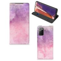 Bookcase Samsung Galaxy Note20 Pink Purple Paint