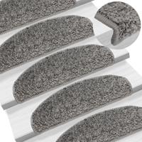 VidaXL Trapmatten 10 st 65x21x4 cm grijs