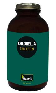 Hanoju Bio chlorella tabletten flacon glas