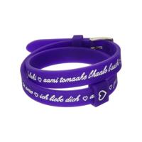 Armband Dames il mezzometro I LOVE YOU SILVER - BRACCIALE IN SILICONE/SILICONE BRACELET