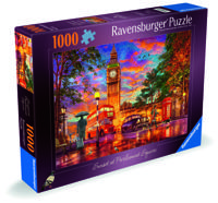 Ravensburger puzzel Sunset at Parliament Squ. 1000 stukjes