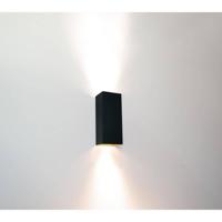 Artdelight WandlampDante zwart met goud - WL DANTE2 ZW-GO