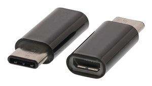 Valueline VLCP60910B Usb 2.0-adapter Usb-c Male - Usb Micro-b Female Zwart