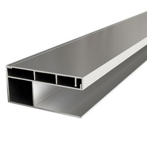 Wiesbaden aluminium verbredingsprofiel 3x202 cm chroom
