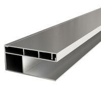 Wiesbaden aluminium verbredingsprofiel 3x202 cm chroom
