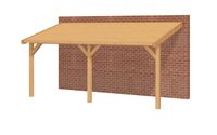 YARD Outdoor OBLIQUE Veranda Schuin dak - 600x400 cm Douglashout - Dakbeplanking- Schuin dak- - YARD Outdoor