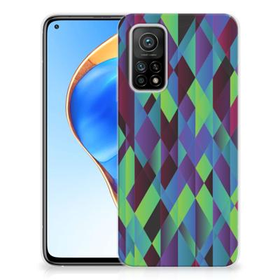Xiaomi Mi 10T | 10T Pro | TPU Hoesje | Abstract Green Blue