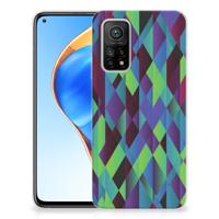 Xiaomi Mi 10T | 10T Pro | TPU Hoesje | Abstract Green Blue