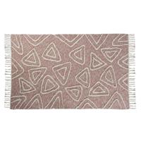Tapijt DKD Home Decor Roze Terra cotta Wit Franjes Stads (120 x 180 x 1 cm)