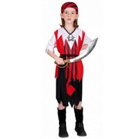 Clown Kinderkostuum Piratenmeisje 10-12 jaar Clown Kinderkostuum Piratenmeisje 10-12 jaar