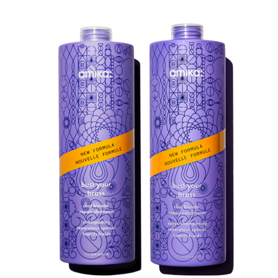 amika super-sized blonde duo 2x1000ml