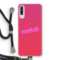 Vice Glow: Samsung Galaxy A70 Transparant Hoesje met koord