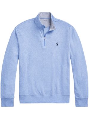 Polo Ralph Lauren pull Polo Pony à col zippé - Bleu