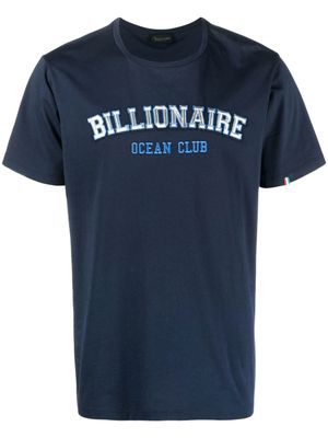 Billionaire t-shirt à logo imprimé - Bleu