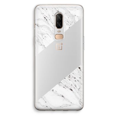 Biggest stripe: OnePlus 6 Transparant Hoesje