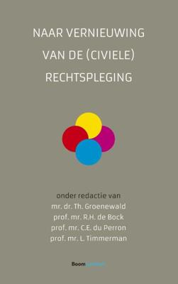Naar vernieuwing van de (civiele) rechtspleging (Paperback)