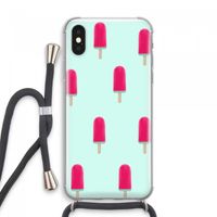 Waterijsje: iPhone XS Max Transparant Hoesje met koord