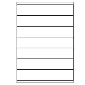 A4 etiketten 210 x 40 mm wit 100 vel Sorex