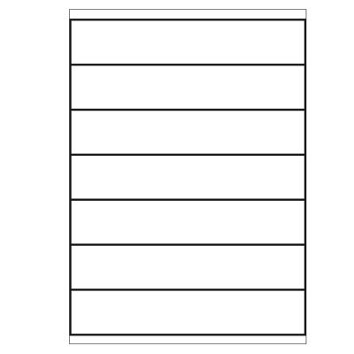 A4 etiketten 210 x 40 mm wit 100 vel Sorex