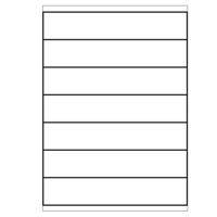 A4 etiketten 210 x 40 mm wit 100 vel Sorex