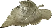 Countryfield schaal aluminium blad kiara 28.5x36x7.5cm goud Countryfield schaal aluminium blad kiara 28.5x36x7.5cm goud