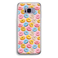 Pink donuts: Samsung Galaxy S8 Plus Transparant Hoesje