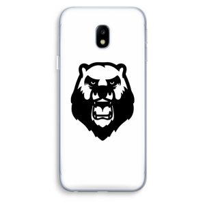 Angry Bear (white): Samsung Galaxy J3 (2017) Transparant Hoesje