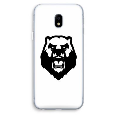 Angry Bear (white): Samsung Galaxy J3 (2017) Transparant Hoesje