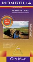 Wegenkaart - landkaart Mongolia - Mongolië | Gizi Map