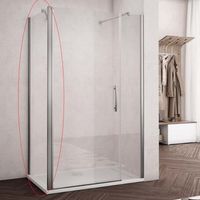 Zijwand voor Douchecabine Lacus Giglio/Montecristo 80x190 cm 6 mm Nano Glas