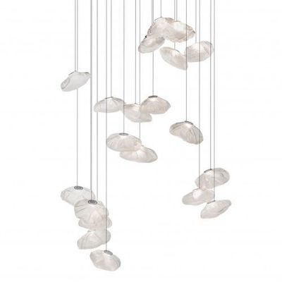 Bocci 73.20 Random Hanglamp - Transparant - Rechthoekige plafondkap
