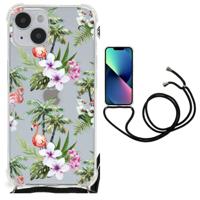 iPhone 14 Plus Case Anti-shock Flamingo Palms iPhone 14 Plus Case Anti-shock Flamingo Palms