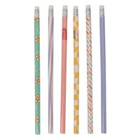 Grijze HB Potloden Print, 6st.