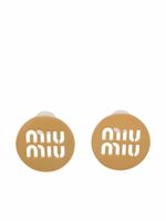 Miu Miu boucles d'oreilles à logo Miu