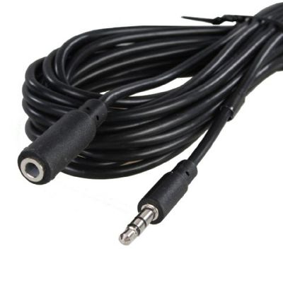 Benel stereo audio verlengkabel 3,5 mm male 3,5 mm female 5m